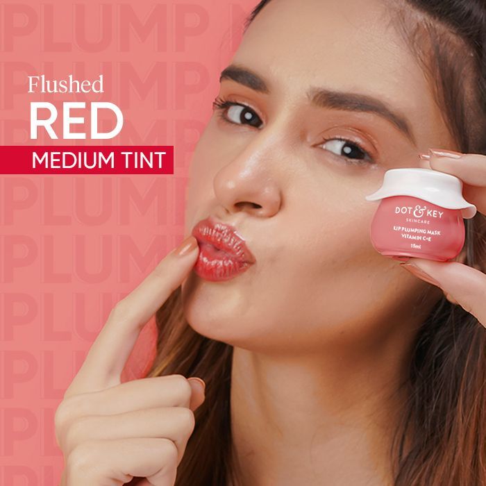 Vitamin C + E Lip Plumping Mask For Soothes Dryness, Pigmentation & Glowing Lips