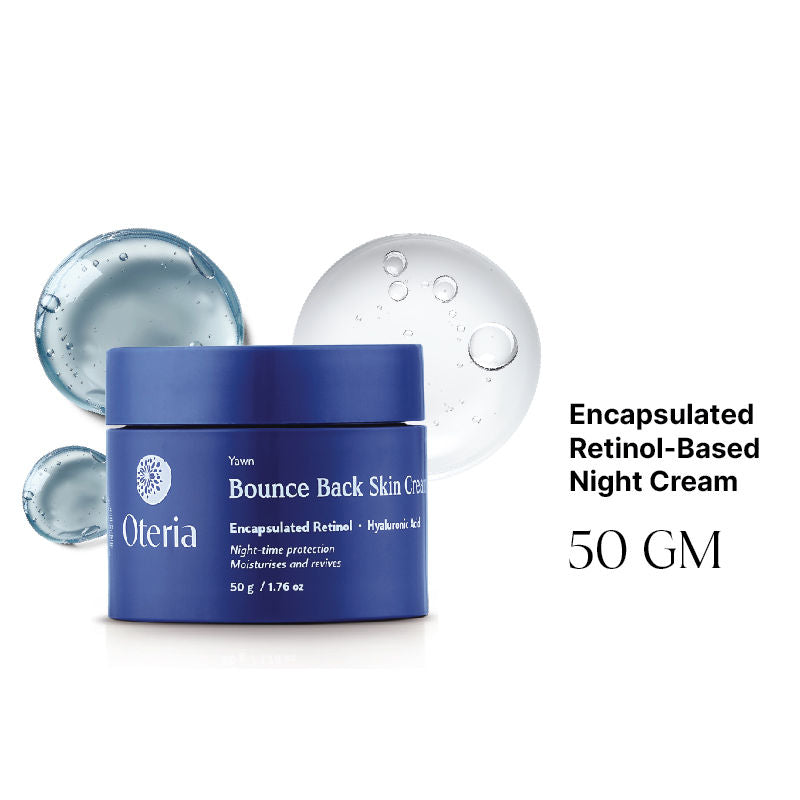 Bounce Back Skin Cream With 0.1% Encapsulated Retinol 0.1% Hyaluronic Acid Night Skin Repair