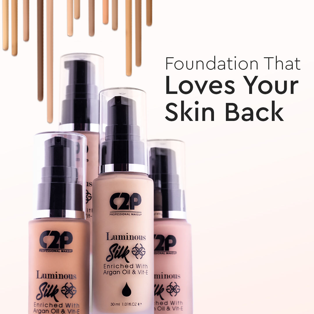 Luminous Silk High Coverage Liquid Foundation For Face Makeup