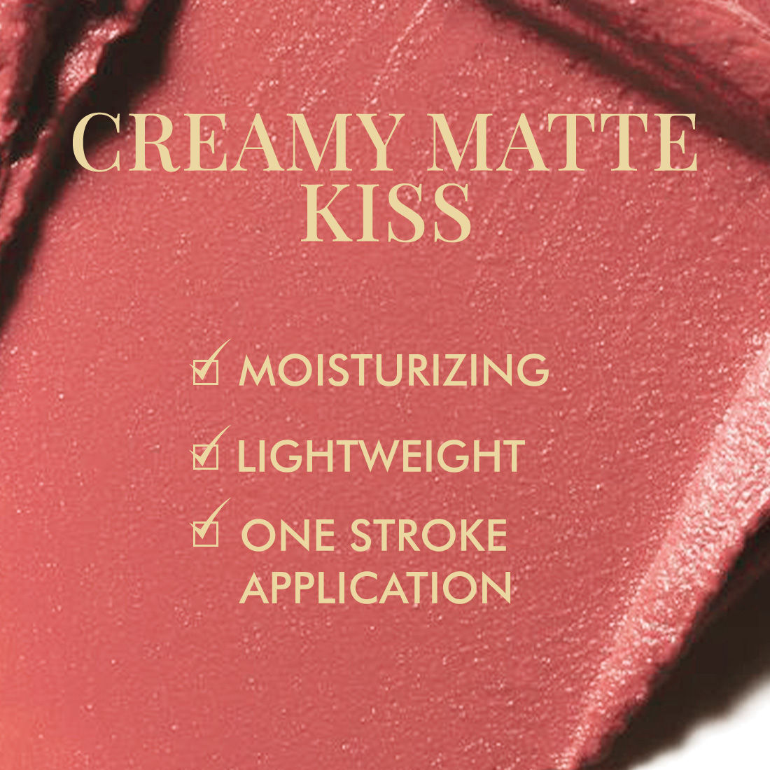 Shades Creamy Matte Kiss Bullet Lipstick Moisturizing, Lightweight
