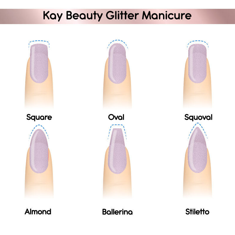 Nail Nourish Glitter Pastel Nail Enamel Polish