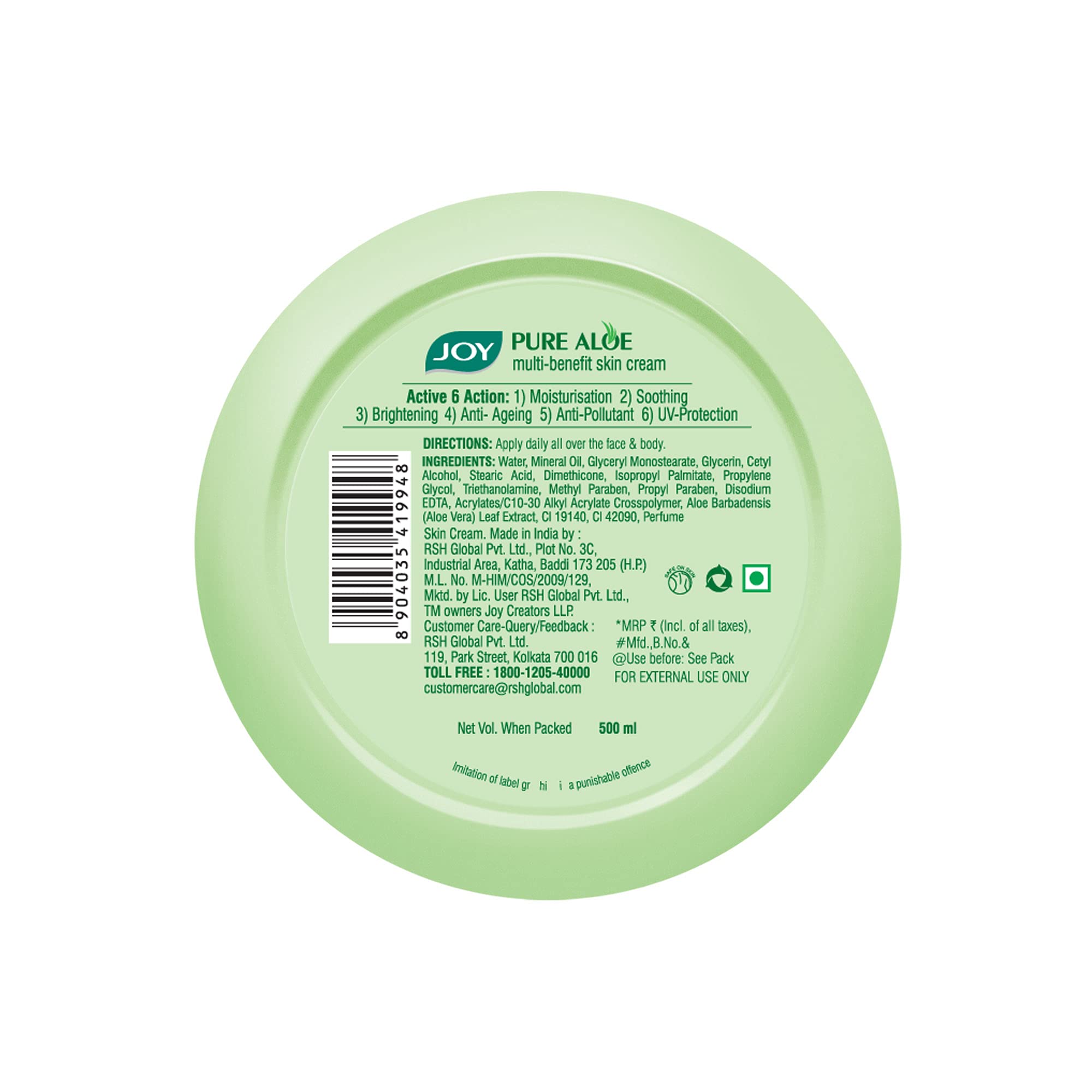 Pure Aloe Vera Light Moisturizer Skin Cream for Face & Body For 48 Hrs Moisturization