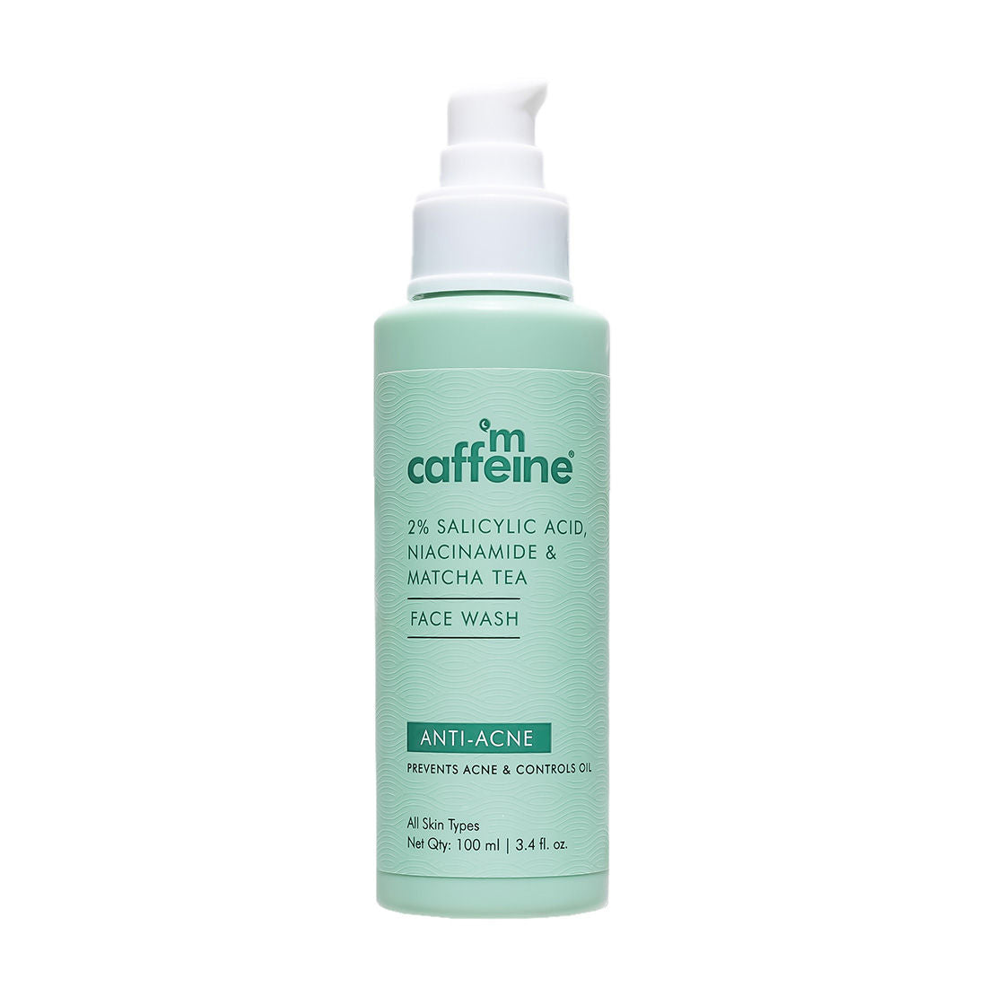 2% Salicylic Acid Anti Acne Face Wash With Niacinamide & Matcha Tea, For Oil Control