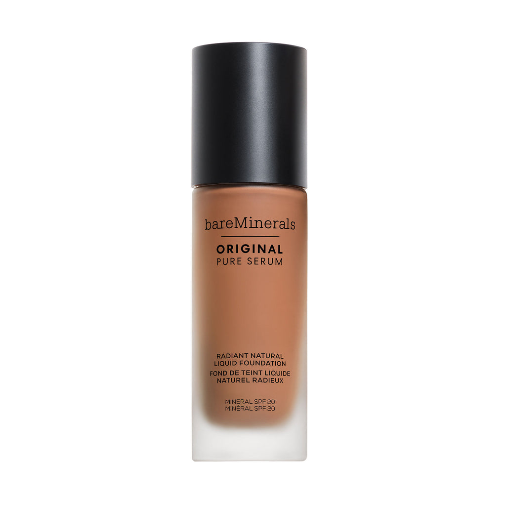 ORIGINAL Pure Serum Radiant Natural Liquid Foundation Mineral SPF 20 - Medium Deep Cool 4.5