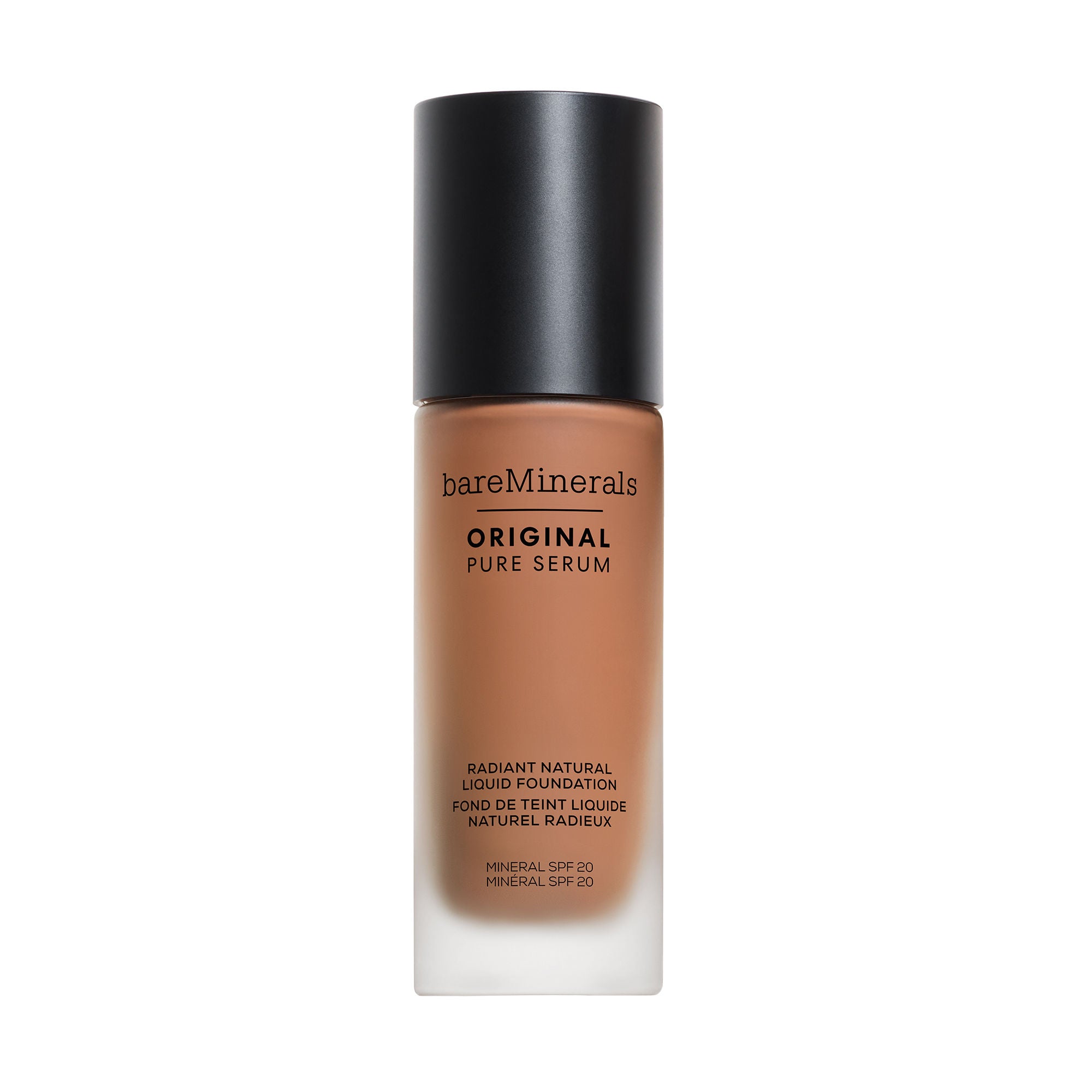 ORIGINAL Pure Serum Radiant Natural Liquid Foundation Mineral SPF 20 - Medium Deep Cool 4.5
