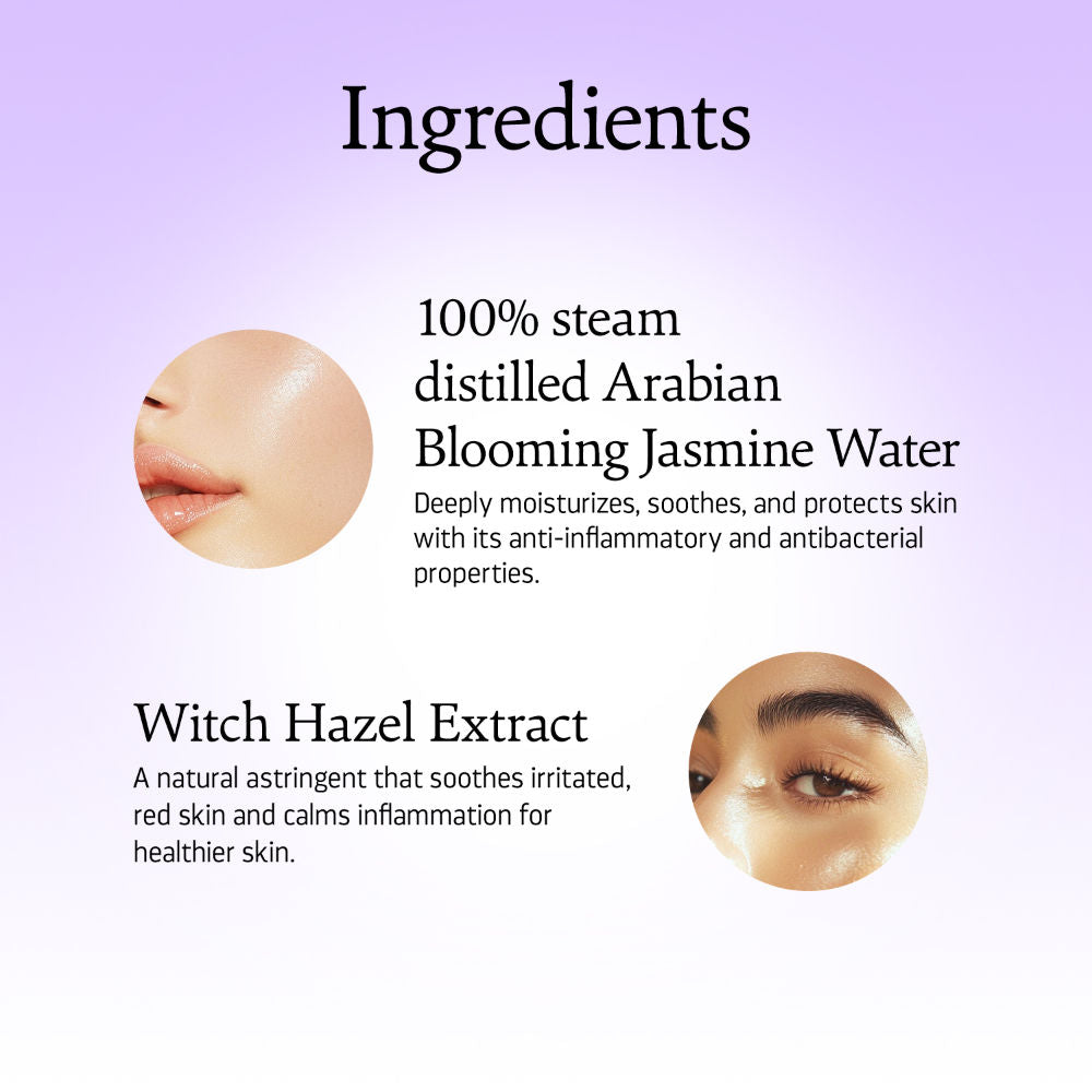 Arabian Blooming Jasmine Witch Hazel Toning Mist/Toner For Dry Skin