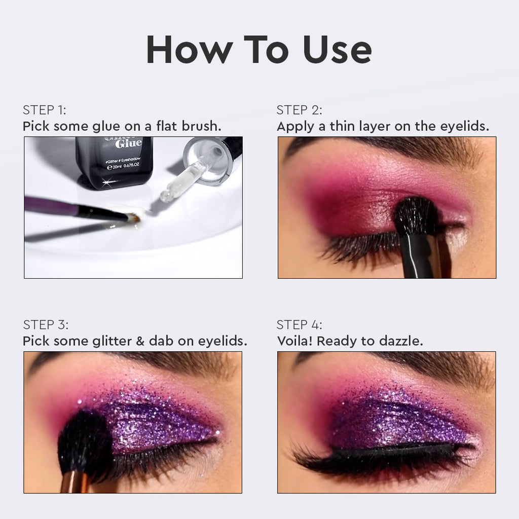Glitter Glue Long lasting quick dry for loose eye shadow