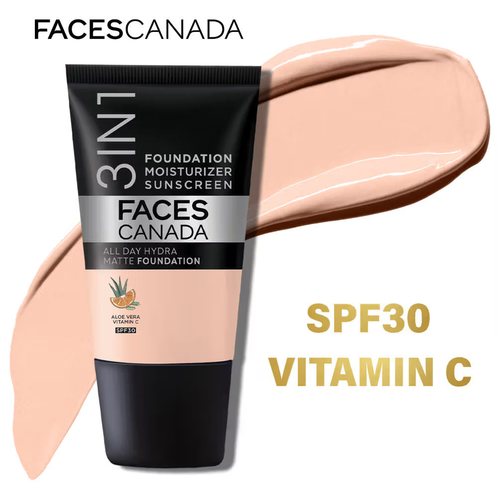 All Day Hydra Matte Mini - 3 In 1 Foundation + Moisturizer + SPF 30 - Rose Ivory 011