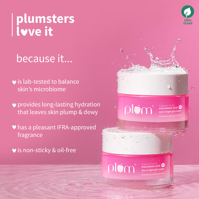 Bulgarian Rose And 1% Hyaluronic Acid Dew-It-Light Gel Cream