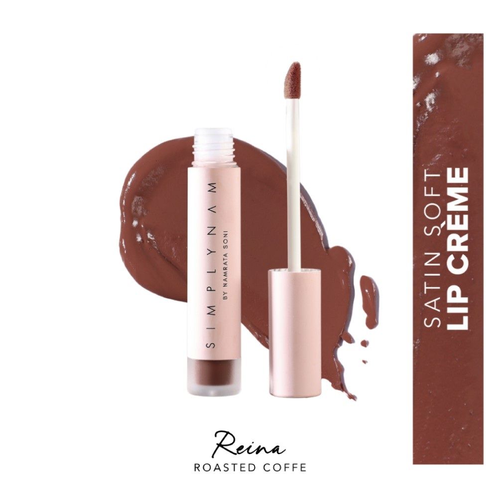 Satin Soft Lip Creme, Hydrating, Botanical Colour for Everyday Lips - Reina - Roasted Coffee
