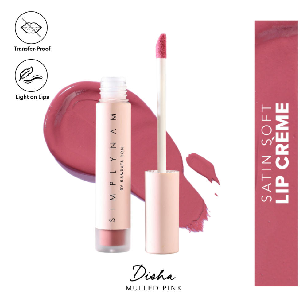 Satin Soft Lip Creme, Hydrating, Botanical Colour for Everyday Lips - Disha