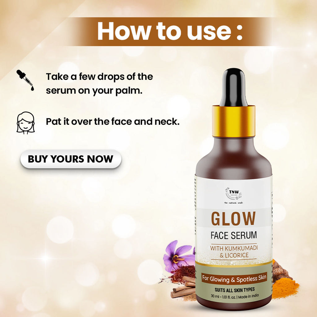 Kumkumadi & Licorice Glow Face Serum for Glowing & Spotless Skin