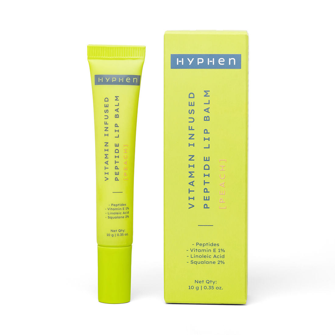 Vitamin Infused Peptide Lip Balm - Peach For Dry & Chapped Lip, Hydrates & Moisturizes