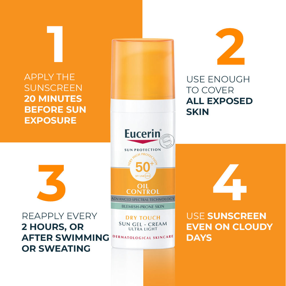 Oil Control Dry Touch Sunscreen Gel-Cream SPF 50+