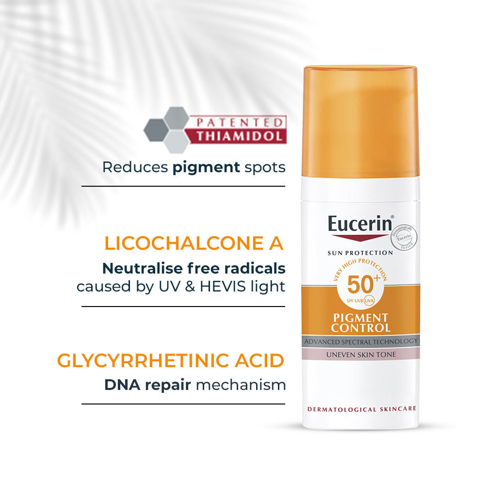 Pigment Control Sunscreen Fluid SPF50+ Has Thiamidol Prevent & Reduce Darkspot Is Nonsticky