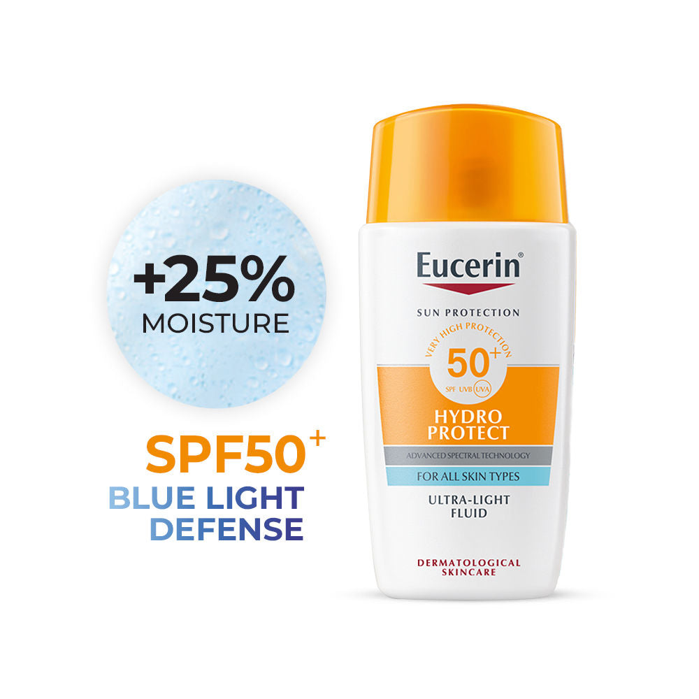 Hydro Protect Ultra-Light Sunscreen Fluid SPF50+ With Hyaluronic Acid Has Invisible Finish