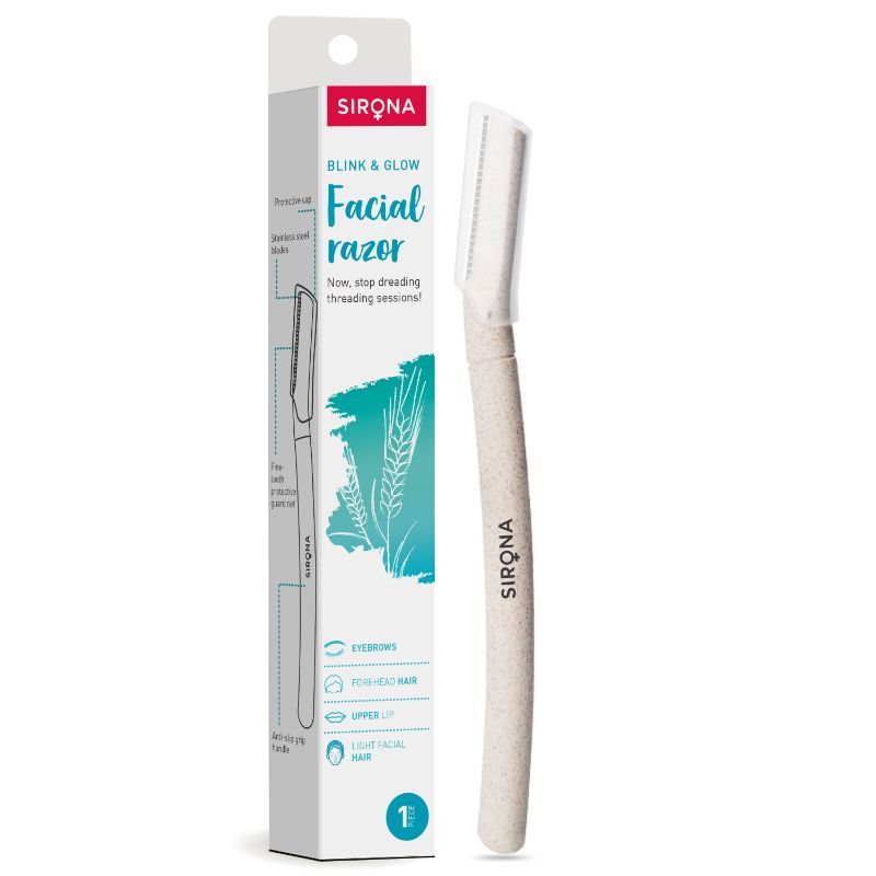 Blink and Glow Eyebrow and Face Razor for Painfree Facial Hair Removal (Pack of 1)