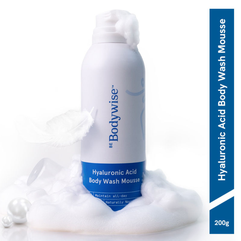 1% Hyaluronic Acid Body Wash Mousse for Dull & Dehydrated Skin - Upto 72H Moisturization