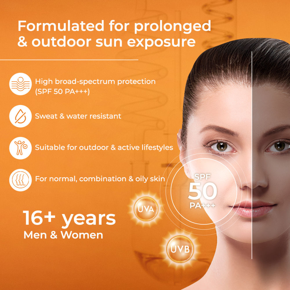 Uv Doux Gold Silicone Water Resistant And Non-greasy Sunscreen Gel