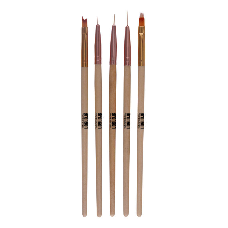 Bronson Professoional Nail Art Ombre Brush And Gel Liner Brush Set