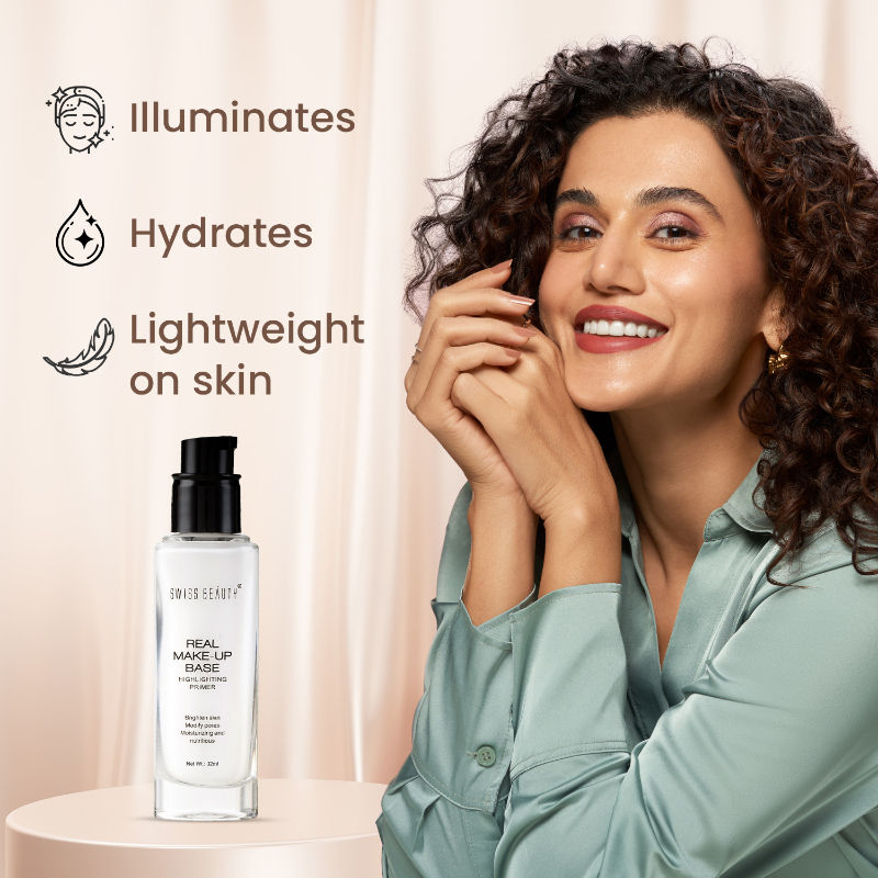 Real Make-Up Base Highlighting Primer , Brighten Skin , Modify Pore