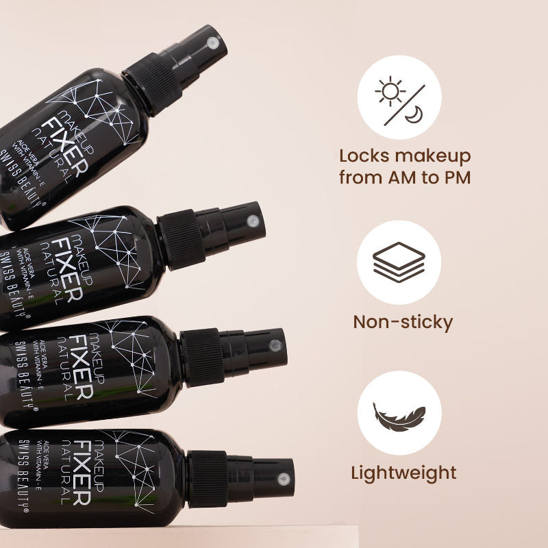 Long Lasting Professional Makeup Fixer Setting Spray With Vitamin E & Aloe Vera