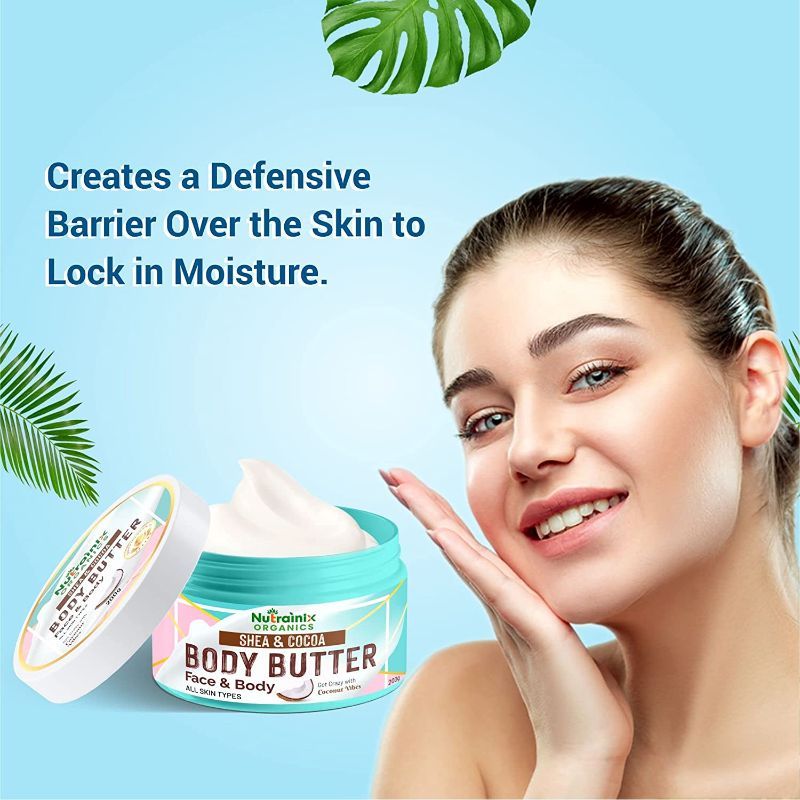 Organics Body Butter With Shea And Cocoa Cream For All Skin Types