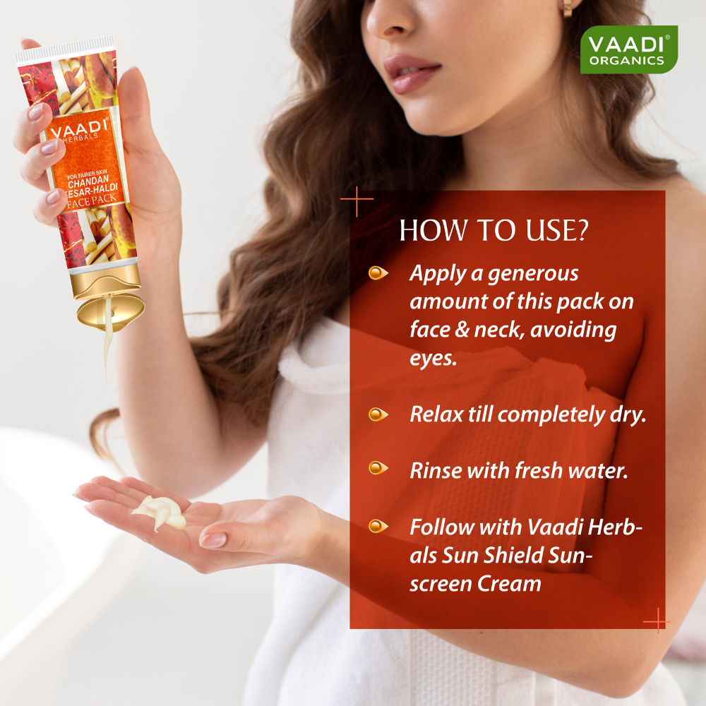 Chandan Kesar Haldi Fairness Face Pack