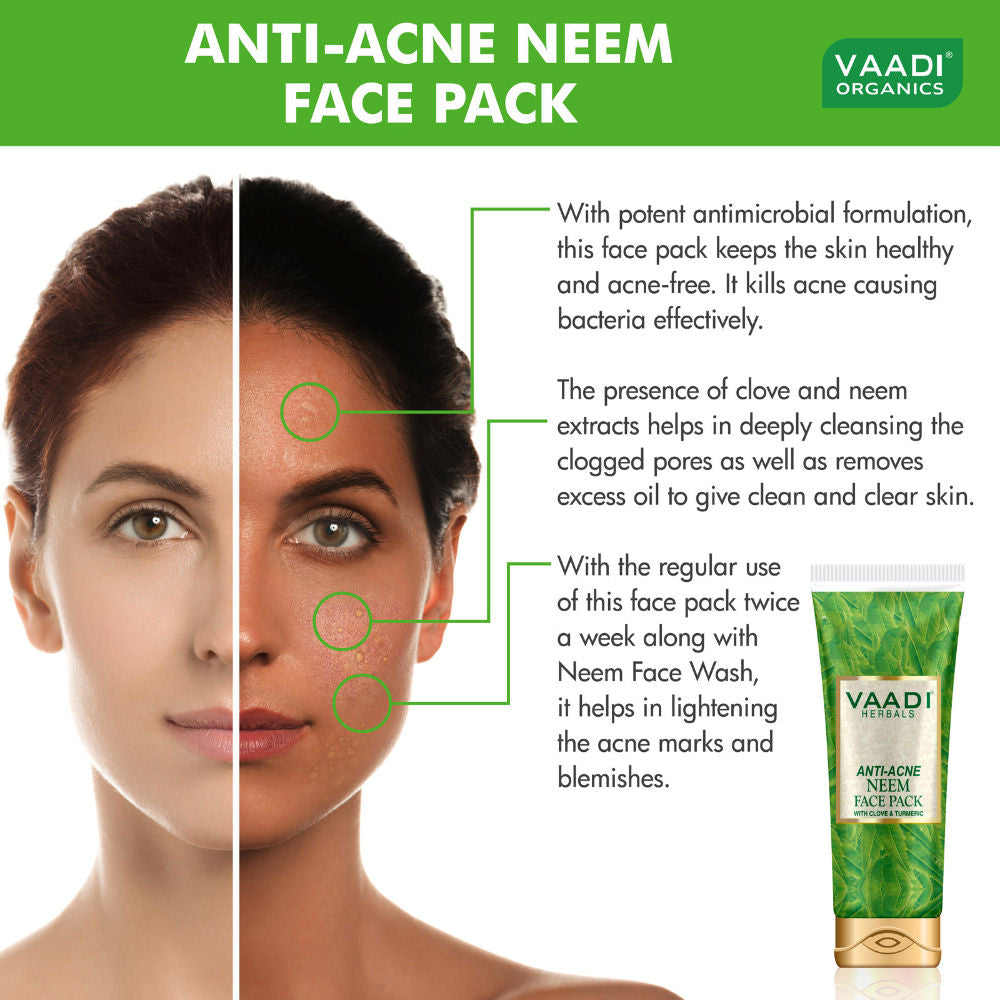 Anti-Acne Neem Face Pack With Clove & Turmeric