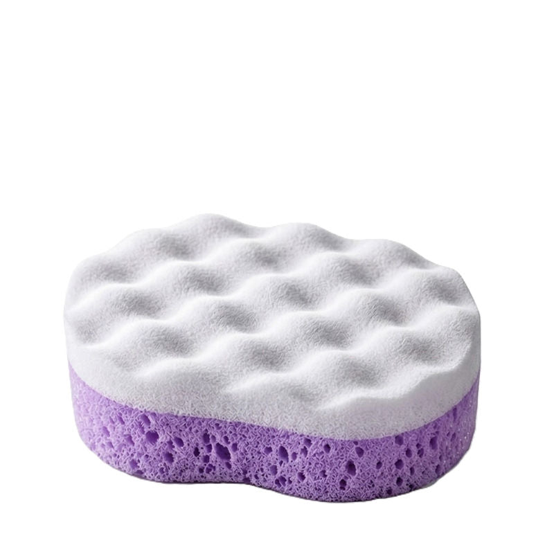 Adult & Baby Bath Sponge For Bathing- Loofah Sponge For Men & Women Purple & White Colour