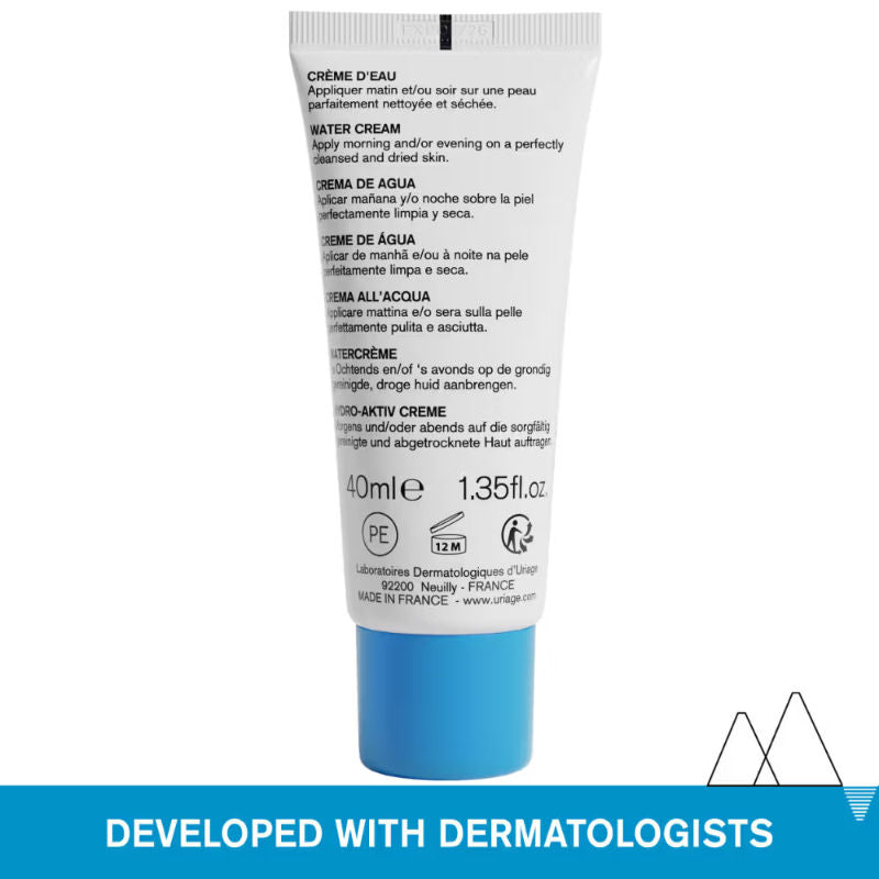Eau Thermale Hydrating Light Water Face Cream Hyaluronic Acid 24H Hydration, Glow & Soft Skin