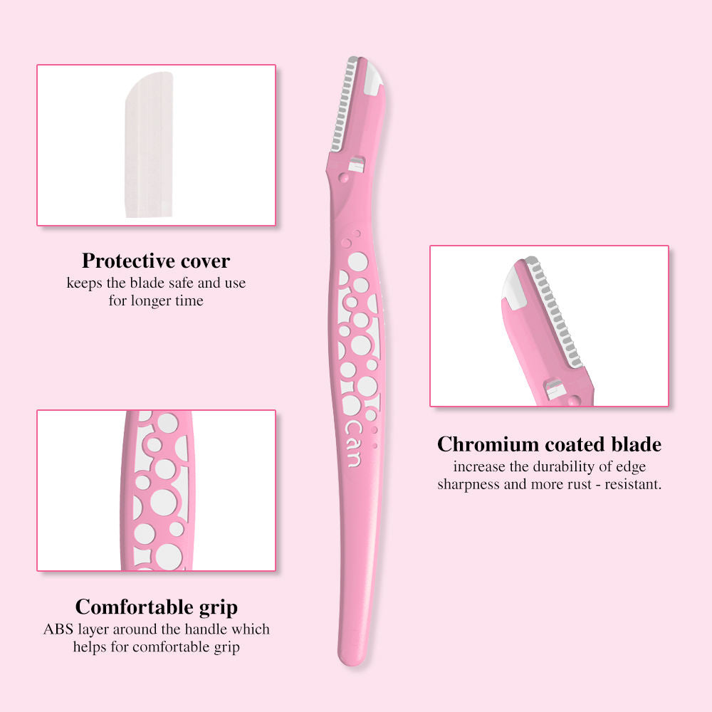 Can Reusable Eyebrow Razor for Women (Single Razor)