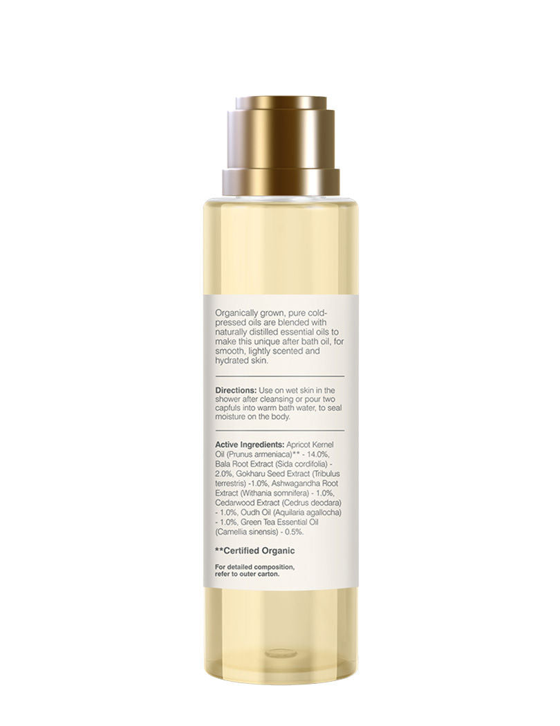 After Bath Oil Oudh & Green Tea Ayurvedic Moisturizing Shower Oil