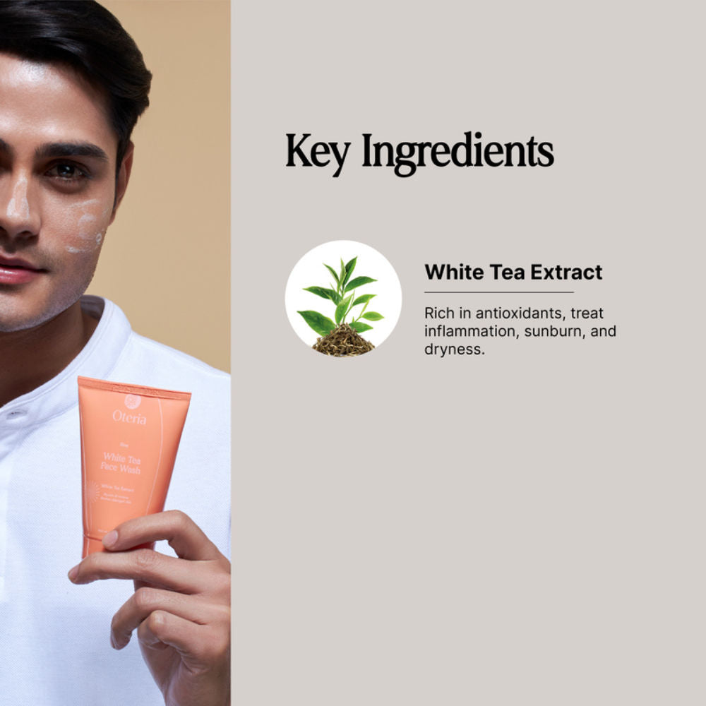 White Tea Face Wash For Pigmentation Dark Spots And Brightening, Cleanser for All Skin Types