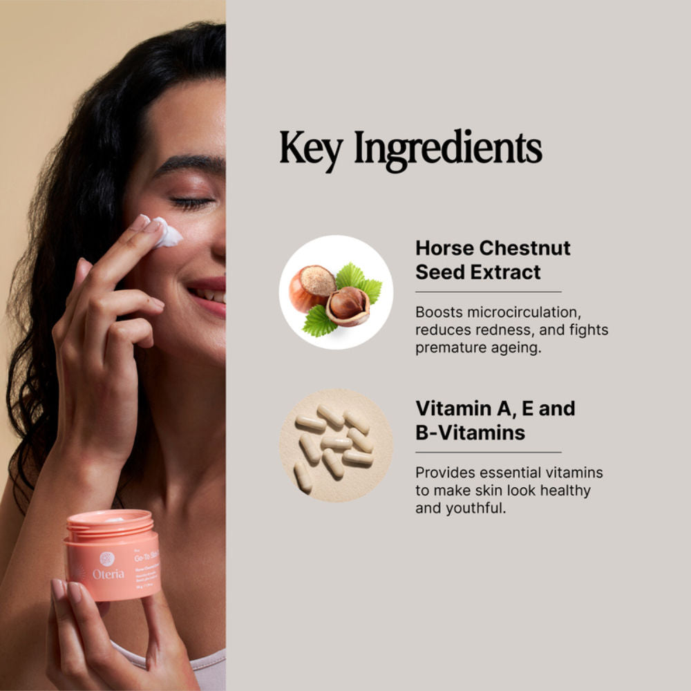 Go-To Skin Cream Vitamin A And E With Horse Chestnut Seed Extract For Glowing Skin