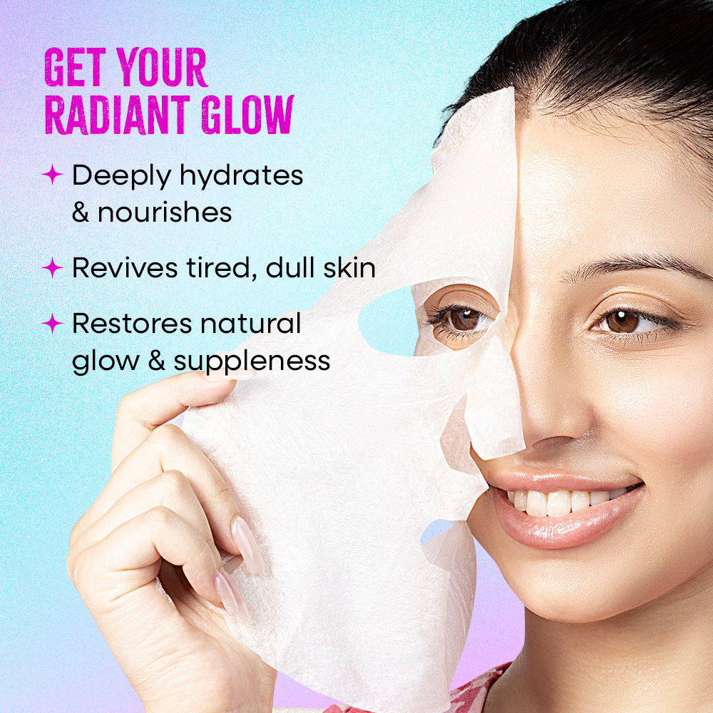 Nykaa Green Tea + Aloe Vera Sheet Mask For Hydrated Skin - Formulated in Korea - For All Skin Types