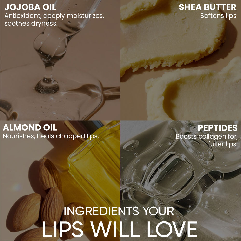 Tinted Lip Balm with Shea Butter & Jojoba Oil Brightens, Moisturizes Dry Lips