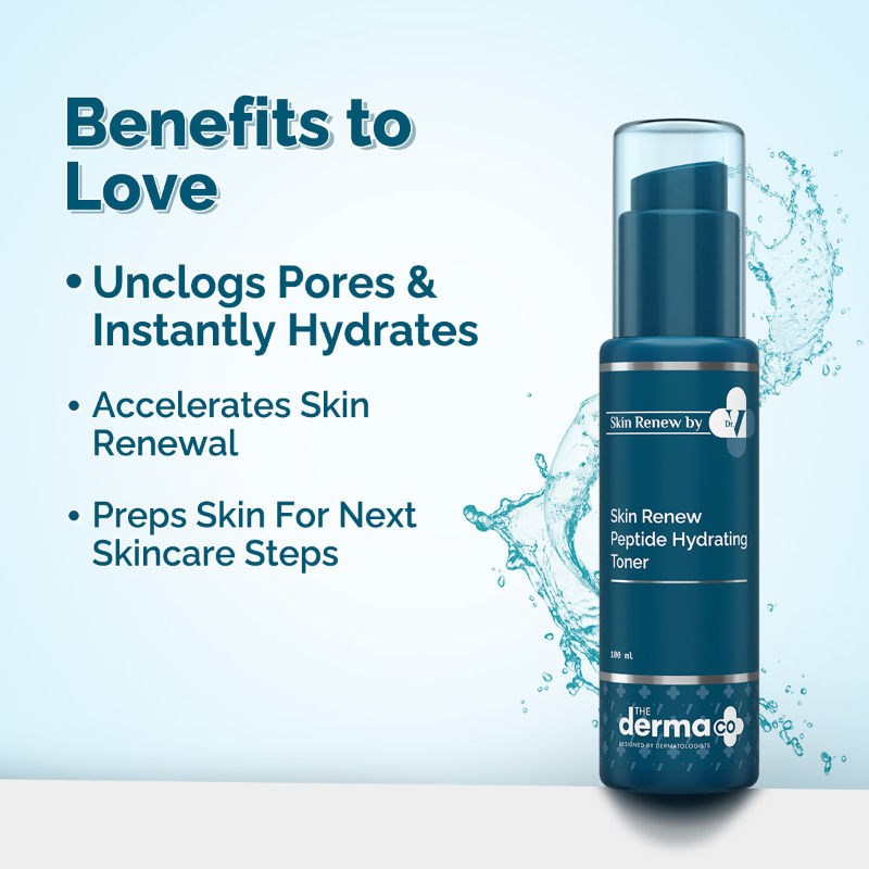 X Dr V Skin Renew Peptide Hydrating Toner with Hyaluronic Acid for All Skin Types