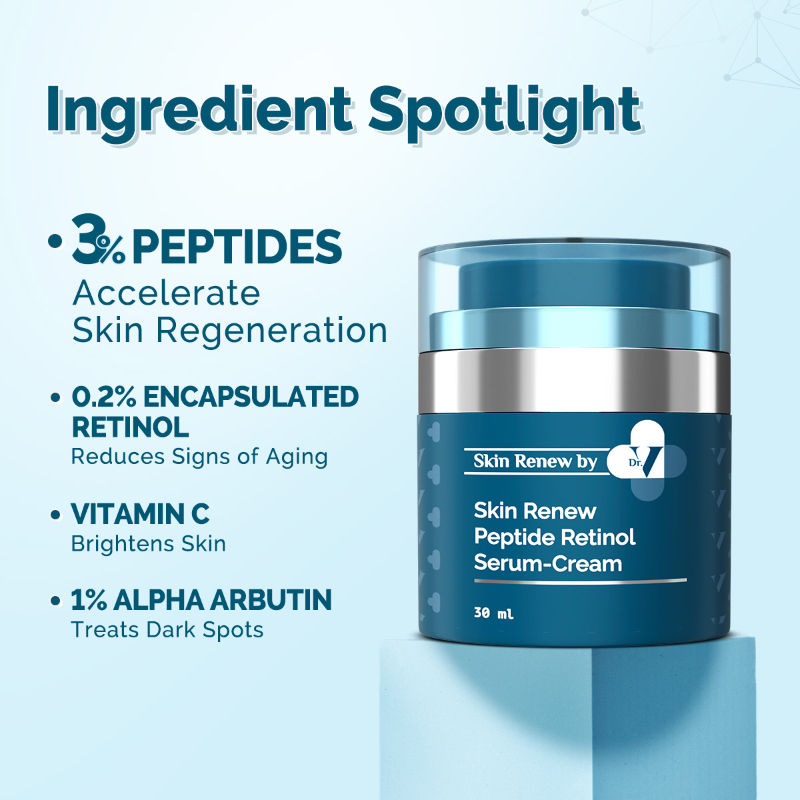 X Dr. V Skin Renew Peptide Retinol Serum Cream