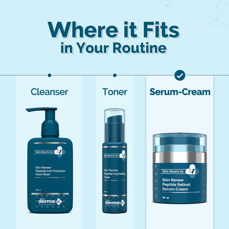X Dr. V Skin Renew Peptide Retinol Serum Cream