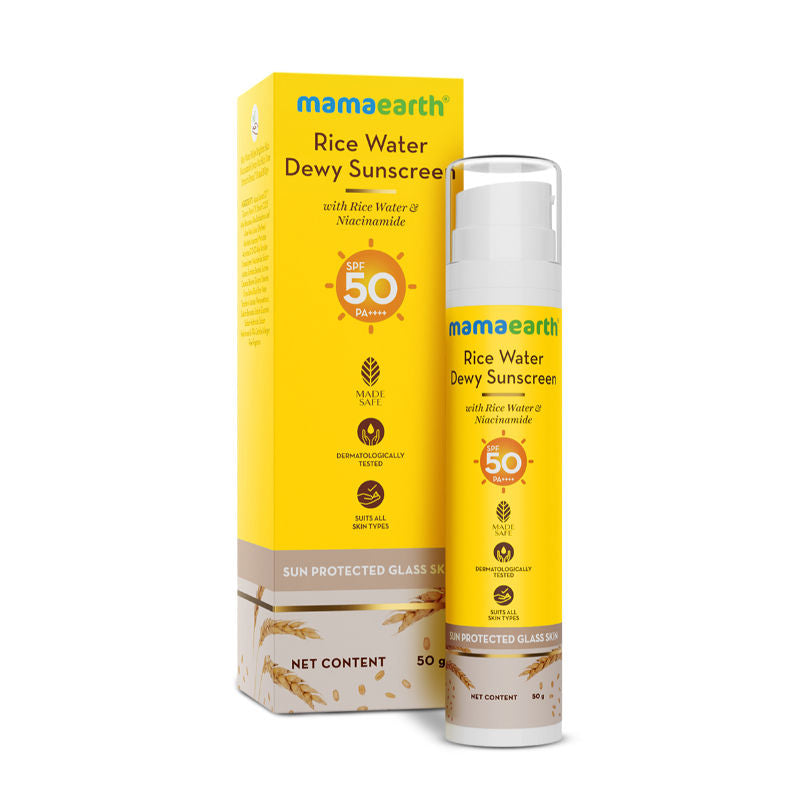 Rice Water Dewy Sunscreen For Tan Protection SPF 50 PA++++