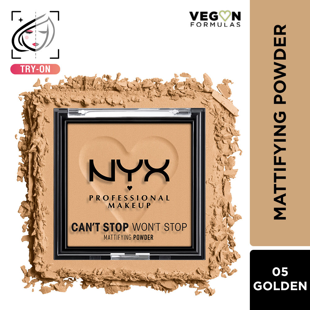 Can't Stop Won't Stop Mattifying Powder - Tan - Gold