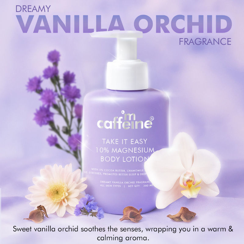10% Magnesium Body Lotion, 3X Instant Stress Reduction Vanilla Betters Sleep & Relaxes