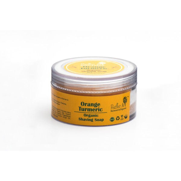Natural & Organic Orange Turmeric Shaving Soap
