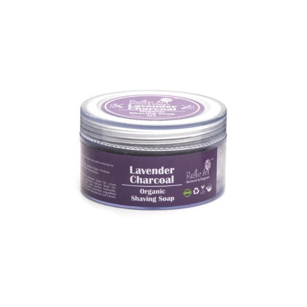 Natural & Organic Lavender Charcoal Shaving Soap