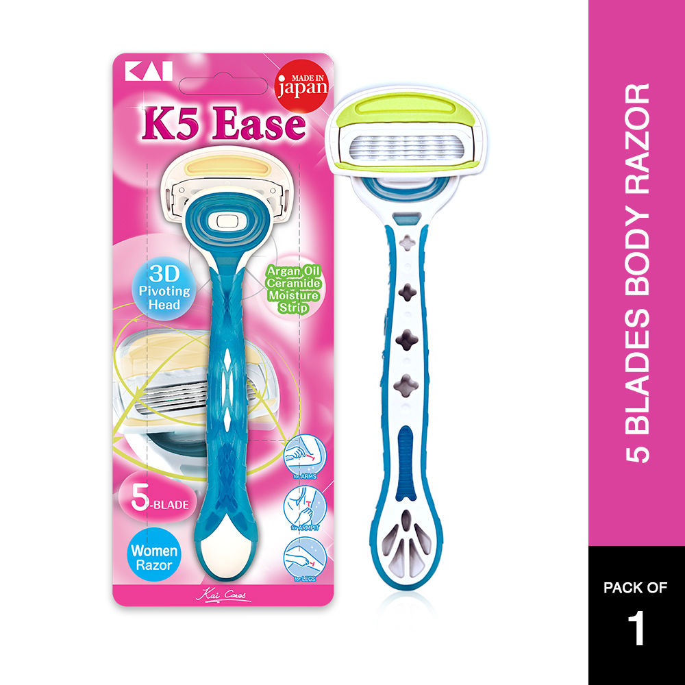 K5 Ease Argan Oil Strips 5-Blade Reusable Razor for Women’s Body