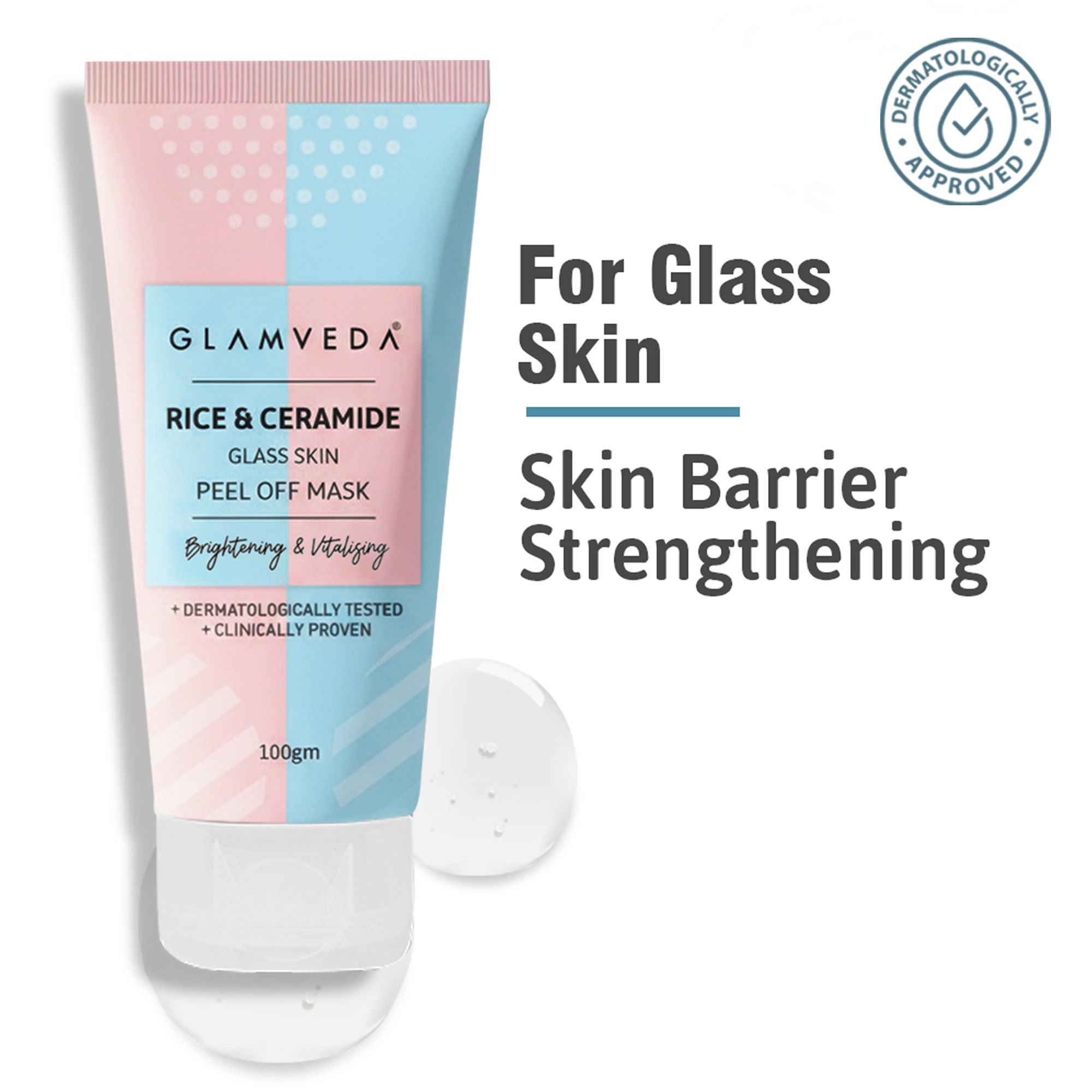 Rice & Ceramide Korean Glass Skin Peel Off Mask