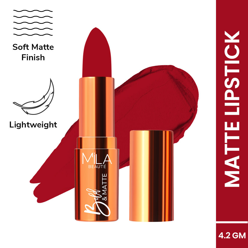 Bold & Matte Long Lasting Highly Pigmented Lipstick - Red Carpet