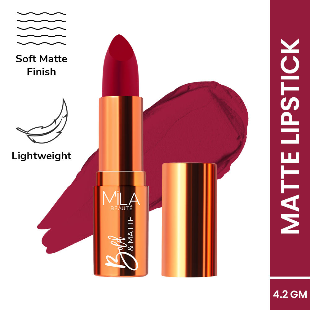 Bold & Matte Long Lasting Highly Pigmented Lipstick - Runway Rose