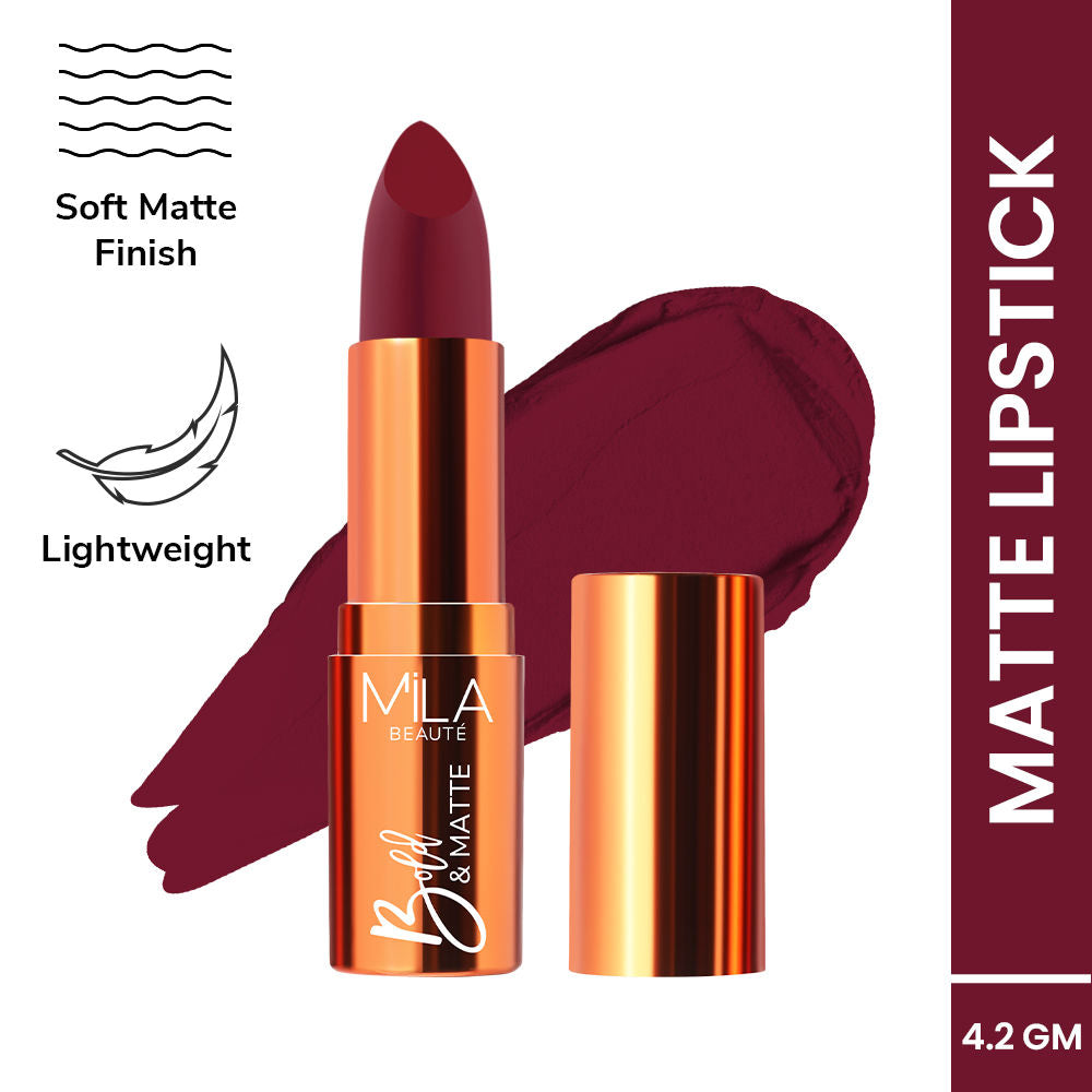 Bold & Matte Long Lasting Highly Pigmented Lipstick - End Of Story
